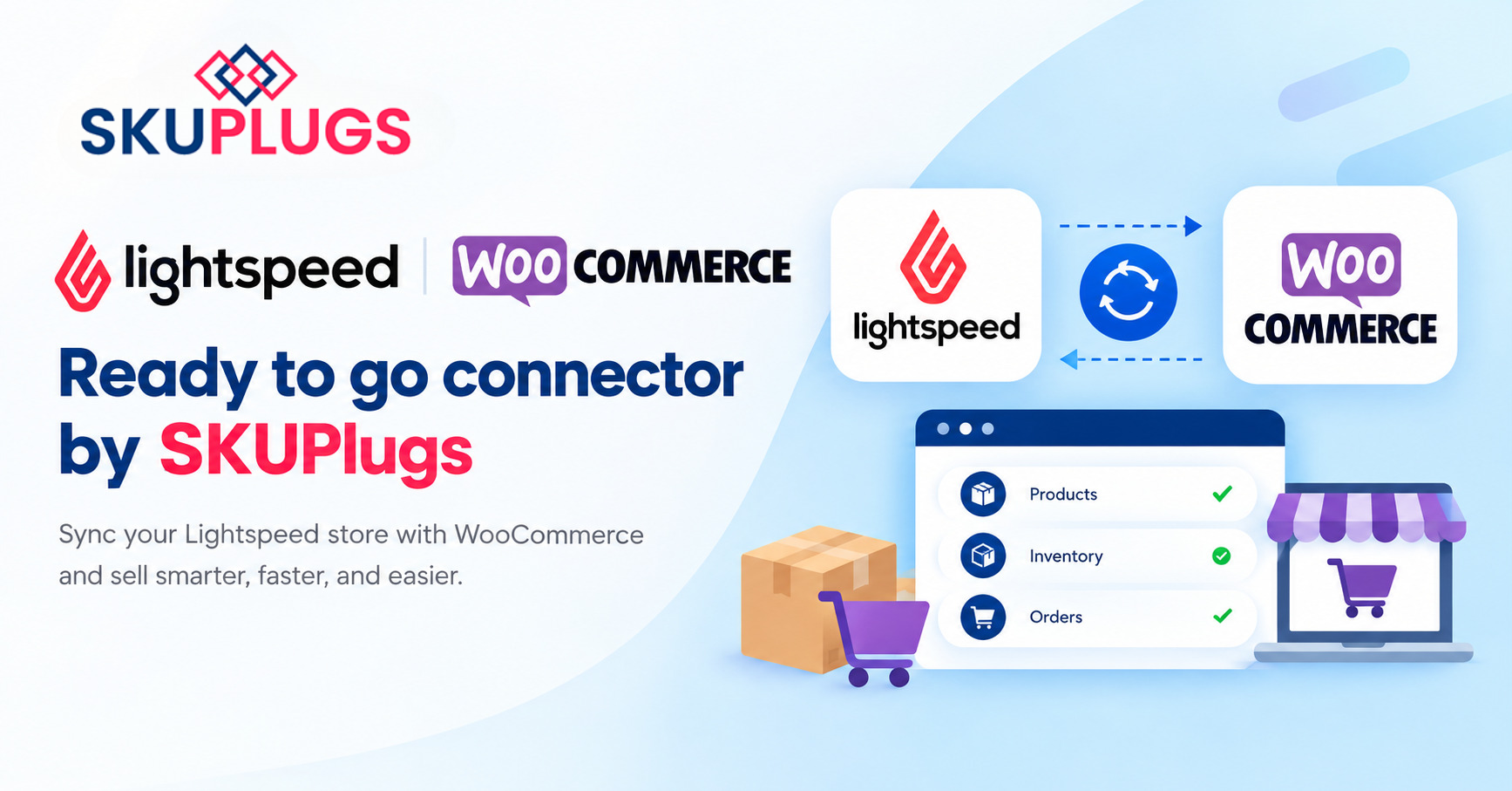 Lightspeed WooCommerce Ready to go connector by SKUPlugs